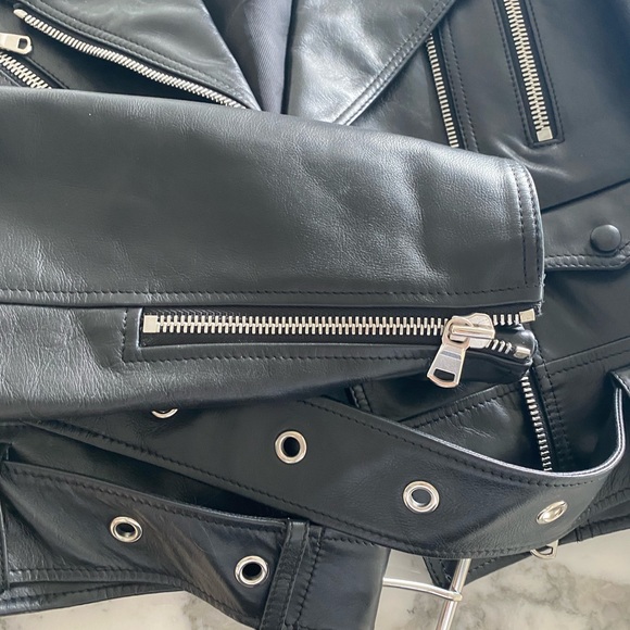 Proenza Schouler Leather Moto Biker Jacket - Picture 12 of 13